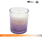 Scented Glass Jar Candle with Spray Color Change and Glod Decal Paper for Home Decor
