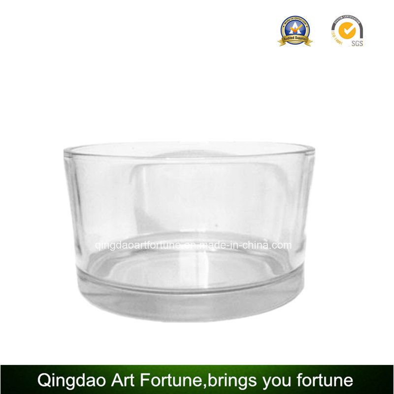 Big Printed Glass Candle Container for Candle and Flora Decor
