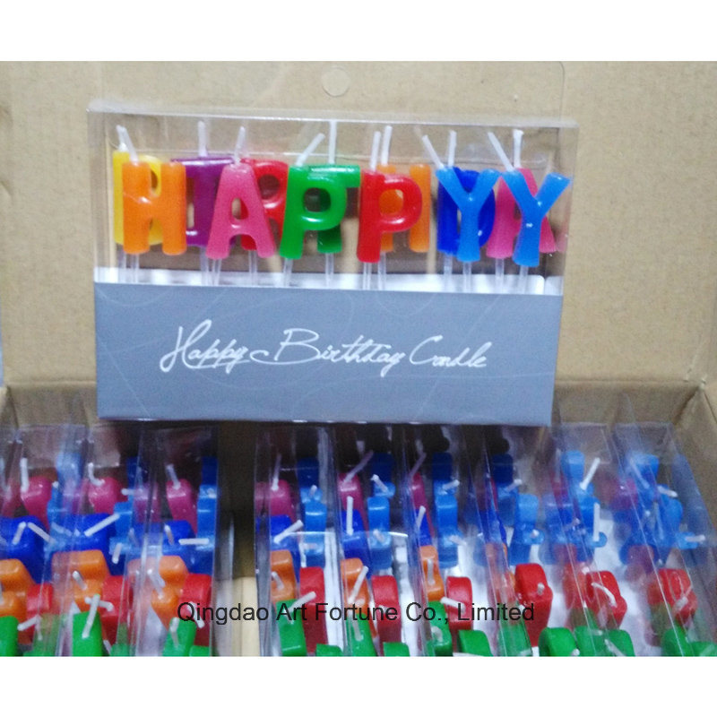 Happy Birthday and Party Cake Candle