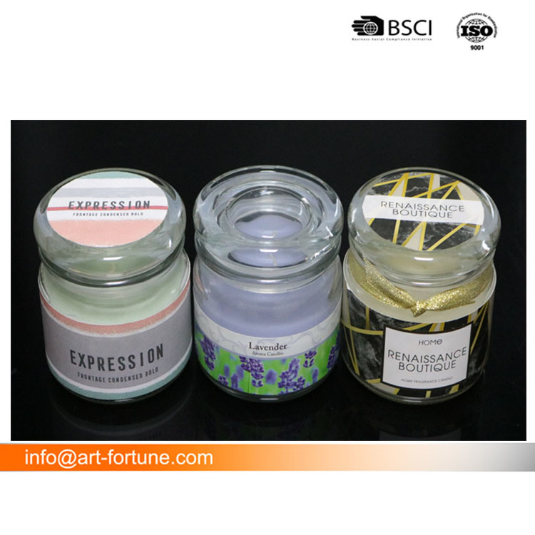High Quality Scented Jar Candle for Home Decor with Nice Sticker