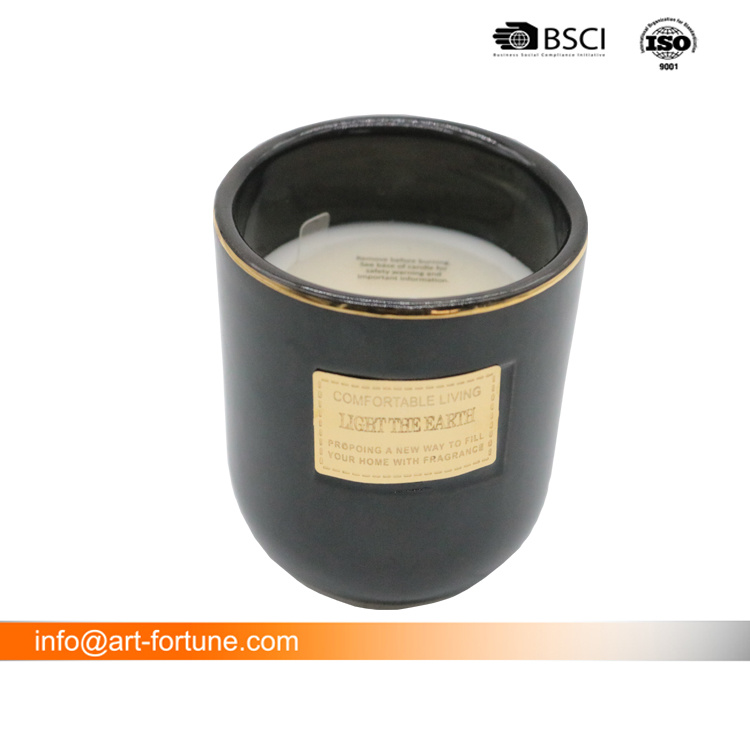 8oz Black Tea $Vettver Jar Candle for Home Decor