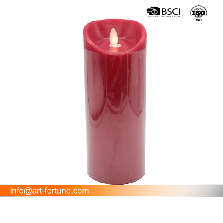 Flameless Golden LED Candle with Battery for Home Decoration