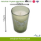 Popular Design Green Scented Candle Ingreen Glass with Paper Decal for Home Decor