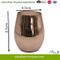 Egg Shape Glass Jar Rose Gold Scented Candle with Decal Paper for Party
