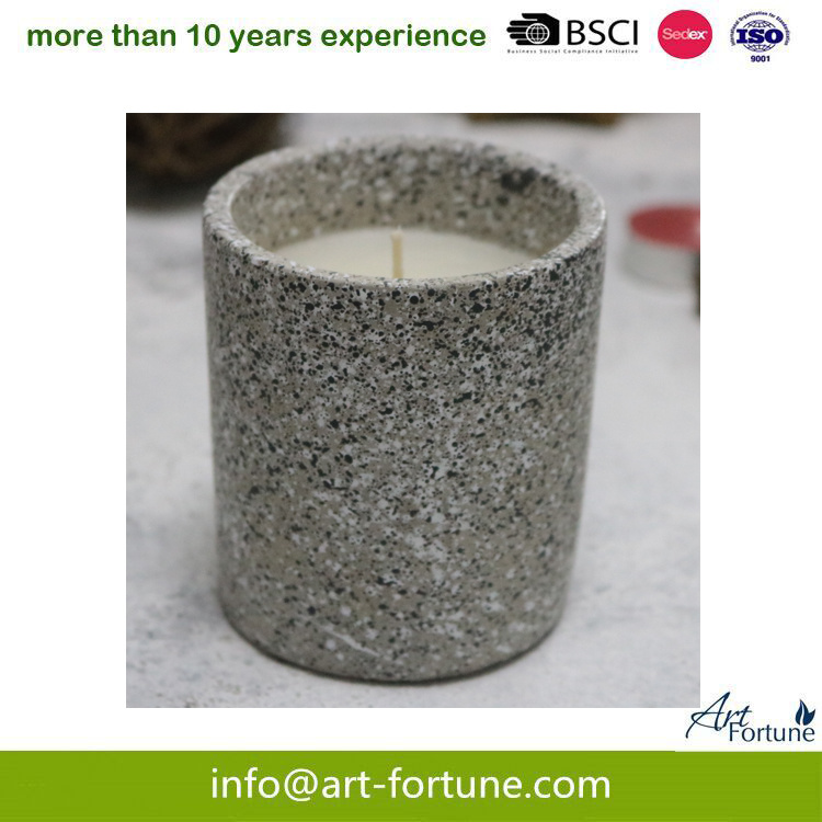 Hot Seal Marble Ceramic Candle for Home Decor