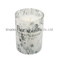 8*9cm Scent Glass Jar Candle with Color Coating and Decal Paper for Home Decor