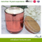 Soy Wax Glass Jar Candle with Wooden Lid for Home Decor