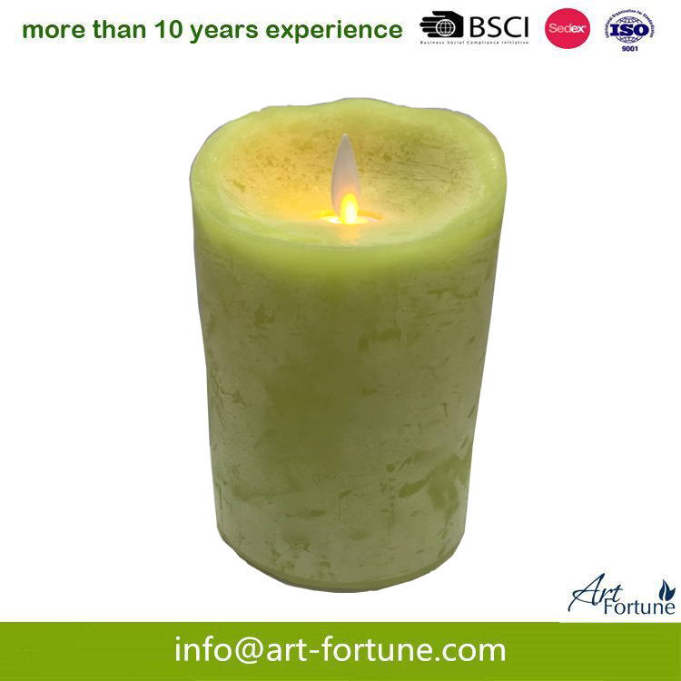 Color Flameless LED Candle with Swing Wick for Home Decor