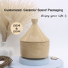 Elegant White Ceramic Tagine Candle for Stylish Home Decor