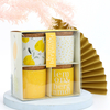 The new Spring and Summer wooden lid glass scented candle for home decor
