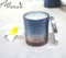 140g Paraffin Wax Scented Glass Candle with Brown Glass Holder and Siliver Tin Lid for Home Decor