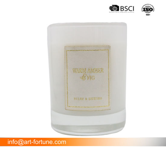 Scented Glass Jar Candle with Spray Color for Home Decor