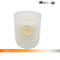Fragrance Scented Frosted Spray Glass Jar Candle with Color Label for Home Decor