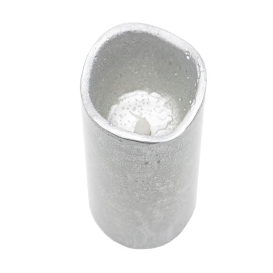 The Warm Light of Small Flameless LED Pillar Candle with Lacker for Home Decor