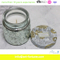 Hot Seal Glass Jar Candle with Electroplate and Mercury for for Christmas
