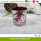 Scented Glass Candle with Inner Electroplated and Red Color Sprayed