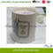 Round Scent Ceramic Candle with Decal Paper for Home Decor