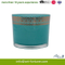 Color Spray Scent Glass Jar Candle with Silkscreen for Home Decor