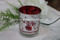 8*9cm Scent Glass Jar Candle with Frosted Glass Holder and Top Xmas Star Shape Chunk for Home Decor