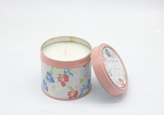 Printed Travel Tin Scent Candle for Festival