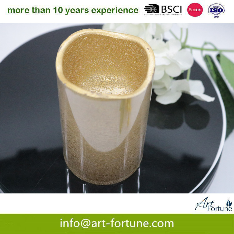 Flameless Golden LED Candle with Battery for Home Decoration