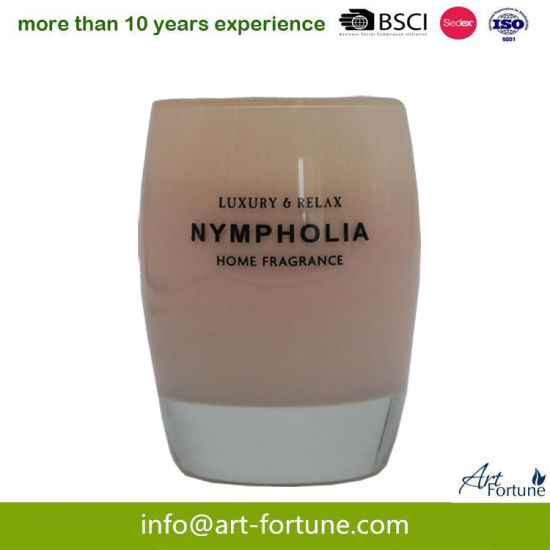 Egg Shape Glass Jar Scented Candle for Home Decor