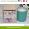 Scent Glass Jar Candle with Decal Paper and Box for Home Decor