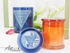 Customize 9 Oz H cup Glass Candle Jar with different color coating and fragrances