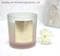 200g Scented Ombre Glass Candle with Decal Paper for Home Decor
