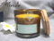 8oz Scented Soy Candle with Wood Lid for X′mas