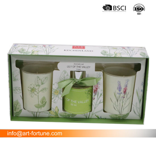 Diffuser and Scented Candle in Gift Box for Promotion and Decoration