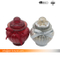 Christmas Red Aroma Scented Glass Jar Candle with Electroplate and Spray Finish for Home Decro