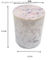 Gradient and Powder Paint Glass Scented Candle with Flower Paint Wooden Lid for Home Decor