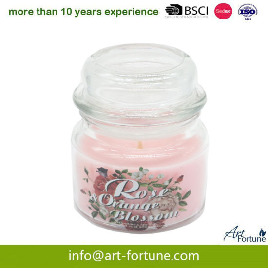 High Quality Scented Jar Candle for Home Decor with Nice Sticker