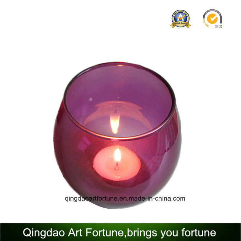 Round Votive Glass Candle for Wedding Gift Decor