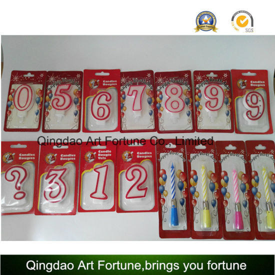 Number Shape Birthday Candle From 0-9 for Birthday Party