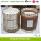 Hot Seal Glass Jar Candle with Electroplate and Mercury for for Christmas