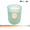 Large Glass Pillar Candle with Frosted and Spray Color for Decor