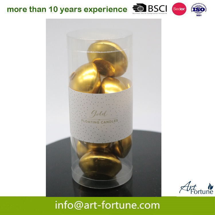 8PCS Floating Candle in Pet Box for Christmas Festival