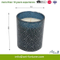 Glass Scented Candle with Paper Decal and Solid Spray for Party