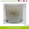 Floral Scent Glass Jar Candle with Decal Paper