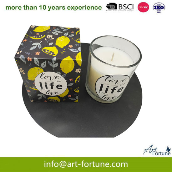 7ozlemon Scent Candle with Love Life Gift Box
