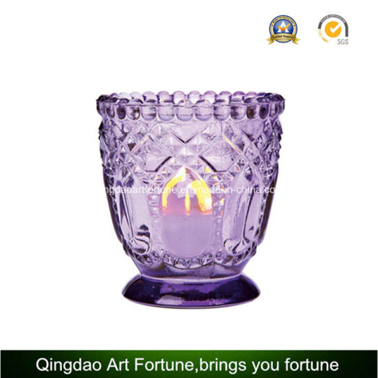 Metal Lid Glass Candle Holder for Candle Manufacturer