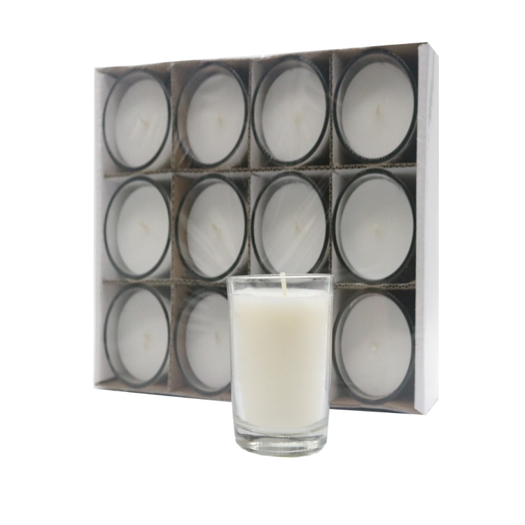 2oz *12 Pk Unscented Votive Candles for Home Decor