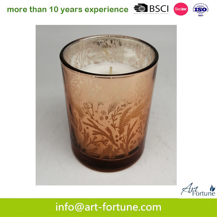 Electroplating Glassware for Scented Candle Christmas Decoration