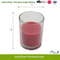 120g Glass Red Scented Candle for Home Decor