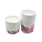 Scented Ceramic Candle with Flower Decal Paper for Home Decor