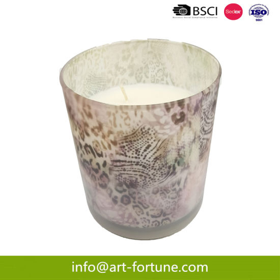 Luxury Scented Wax Candle with Nice Decal Paper