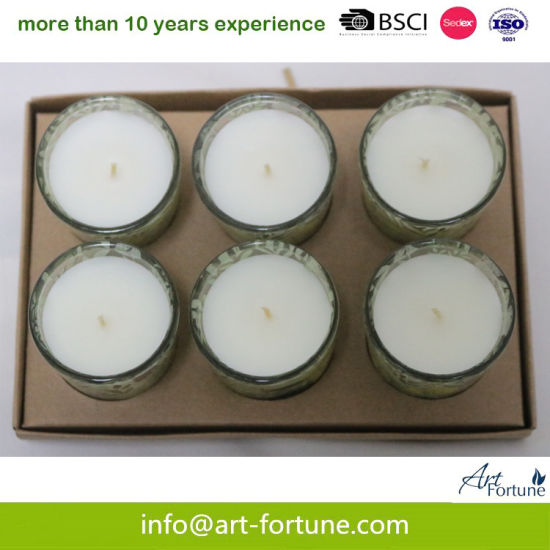 50g 6pk Scent Votive Candle with Decal Paper for Home Decor