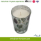 Scent Glass Candle with Decal Paper and Gold Foil Paper for Festival